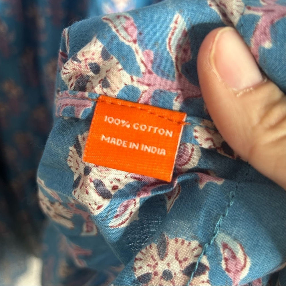 Oliphant Sky Blue Floral Maxi Dress - Picture 12 of 15